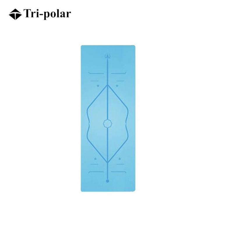 三极户外(Tri-Polar) TP1507 PU瑜伽垫 183*68*0.5CM 宝石蓝色 防滑吸汗 送防水包（单位：个） 宝石蓝