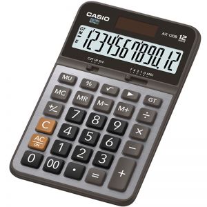 卡西欧(CASIO) AX-120B 计算器 中型桌面（单位：台） 灰色