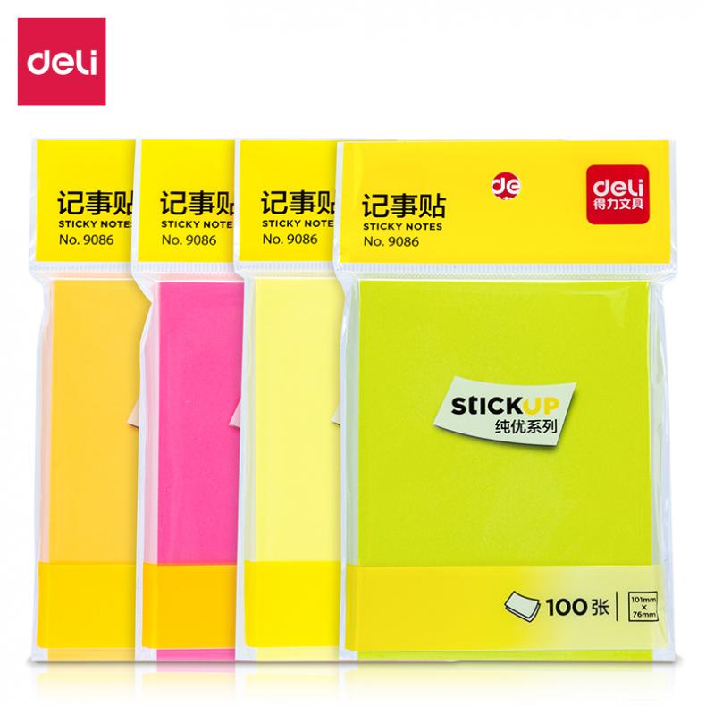 得力（deli） 9086 记事贴 76*101mm（单位：包） 混