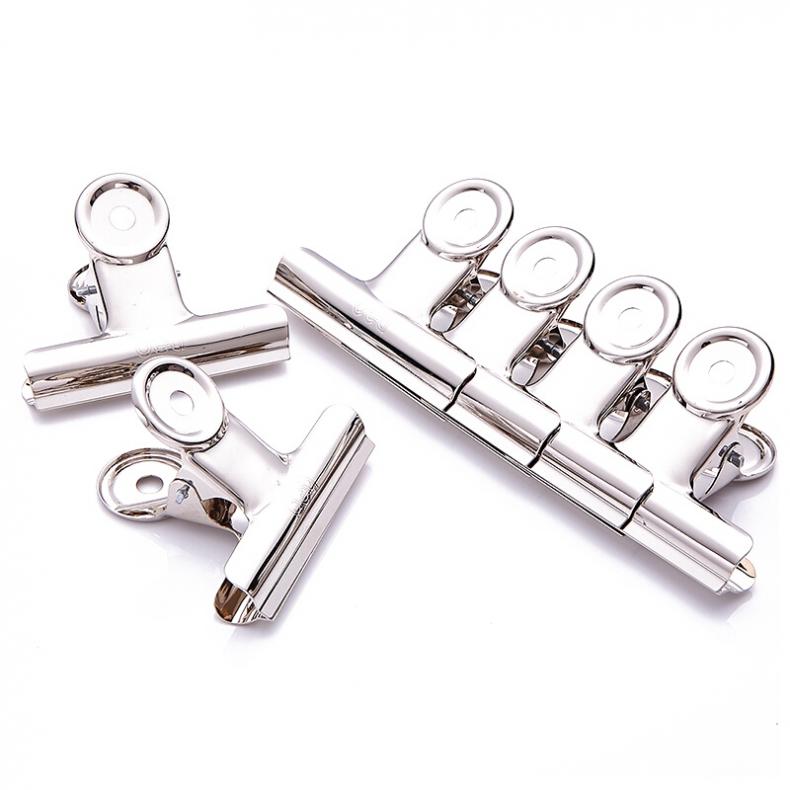 得力（deli） 9524 圆形铁票夹 1.00 盒/包（单位：包） 银色