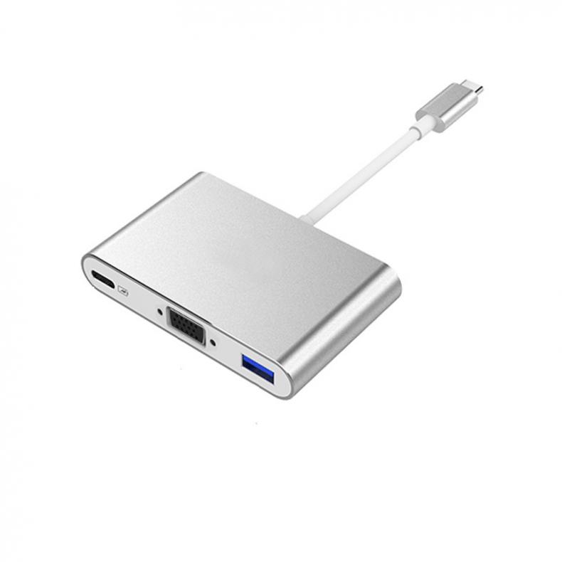 酷比客（L-CUBIC） LCCPUCVFP Type-C转VGA线 转换线 0.15m（单位：根） 银色