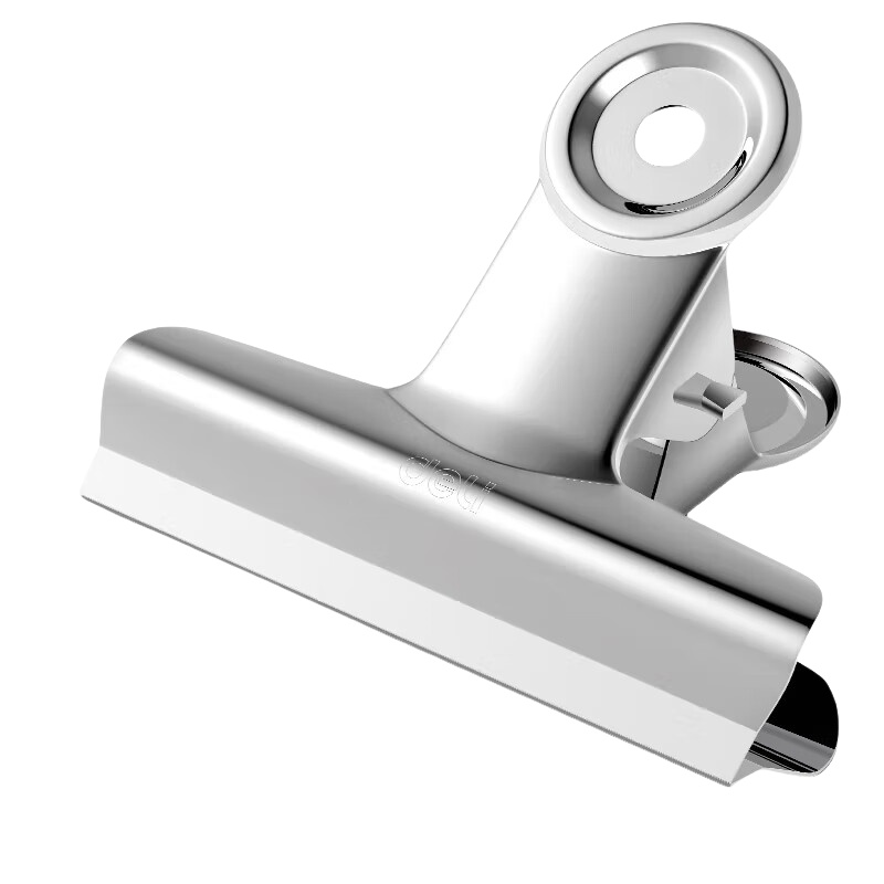 得力（deli） 9522 山形票据夹 64mm  6个/袋（单位：袋） 银色