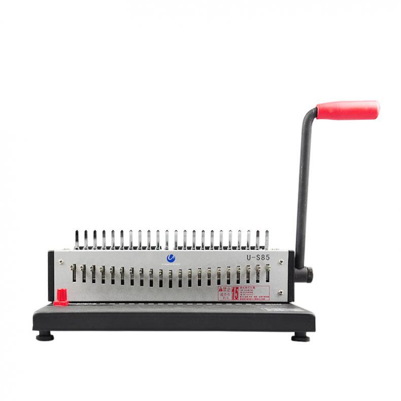 优玛仕(U-MACH) U-S85 胶圈装订机 1.00 个/台 21孔 装订厚度380页 手动 梳式装订机（单位：台） 黑色