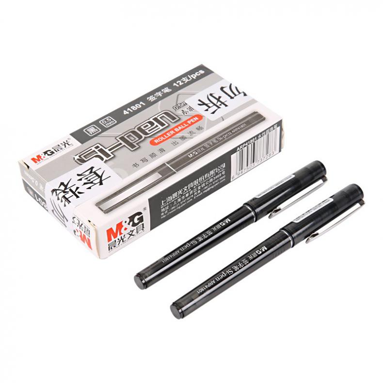 晨光（M&G） ARP41801 直液式签字笔 0.5mm 12支/盒 （单位：盒）  黑色