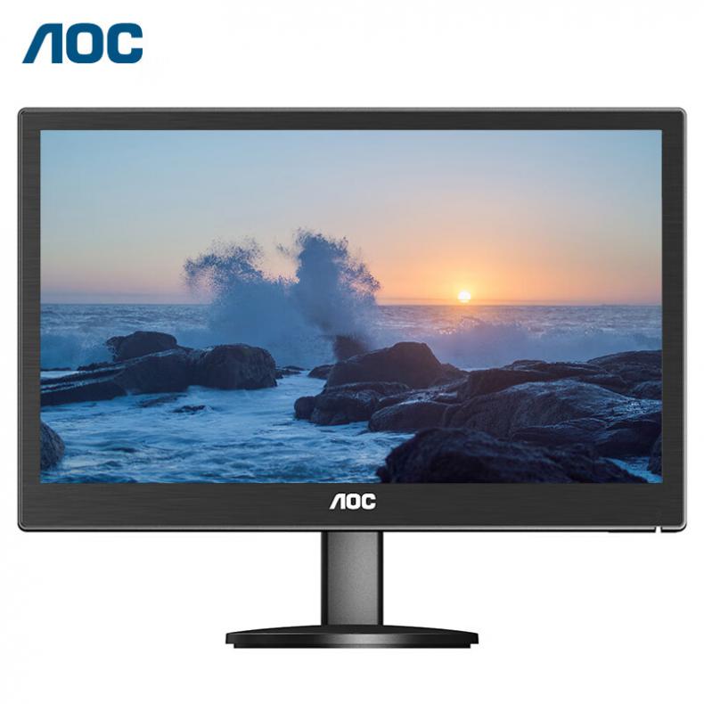 AOC E1670SWUE VGA 液晶显示器 15.6英寸 （单位：台）  黑色