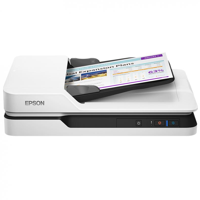 爱普生(Epson) DS-1610 A4幅面 平板&馈纸式 扫描仪（单位：台） 白色