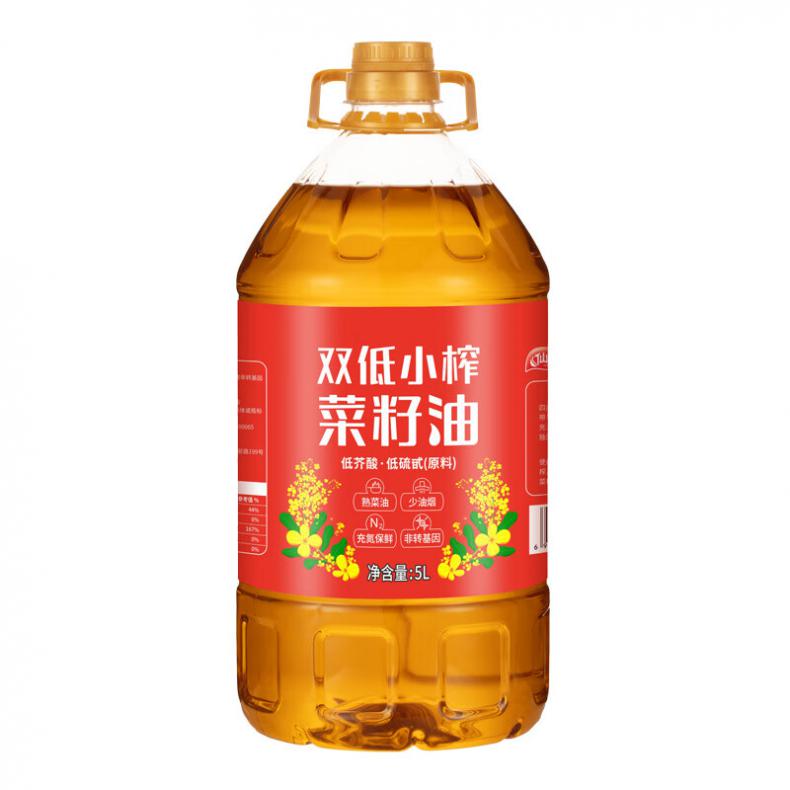 仙餐 锦云田系列 双低小榨菜籽油 5L （单位：桶）  