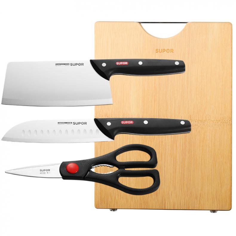 苏泊尔 TK21110T 刀具套装 切片刀、多功能刀、剪刀、砧板（单位：套）