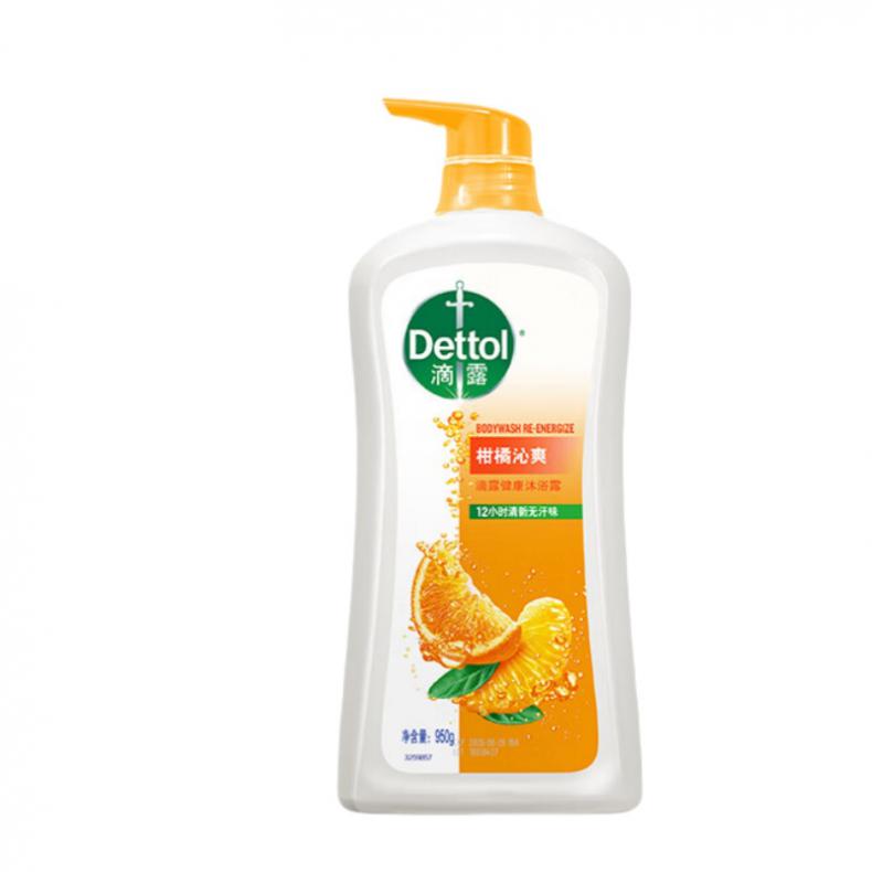 滴露（Dettol） 柑橘沁爽 健康沐浴露 950g （单位：瓶） 新老包装随机发货 