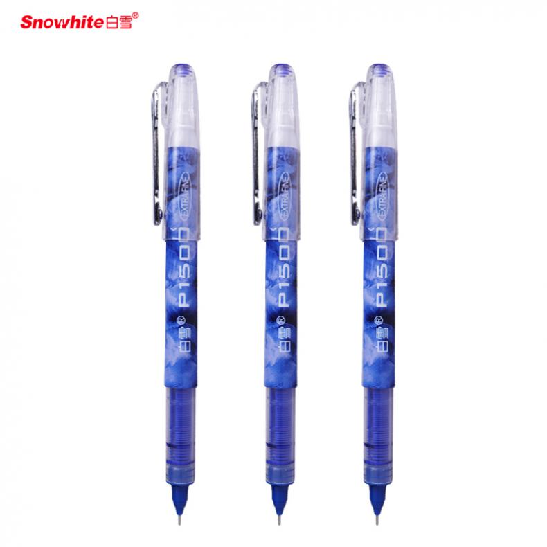 白雪（SnowhiTe） P1500 直液式走珠笔 0.5mm 12支/盒 （单位：盒）  蓝色