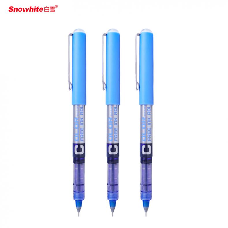 白雪（SnowhiTe） PVN-159 直液式走珠笔 0.38mm 12支/盒 （单位：盒）  蓝色