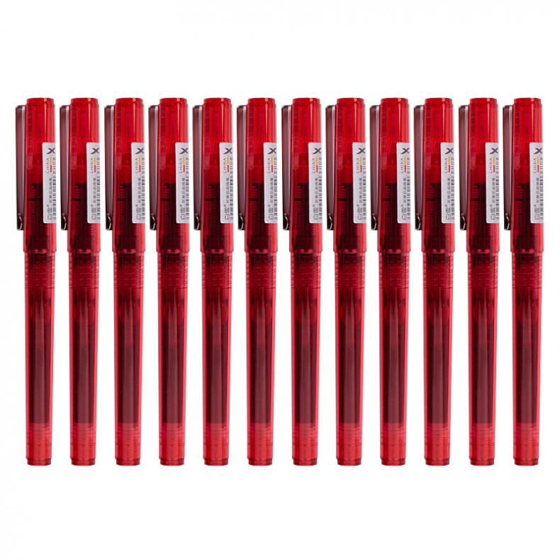 白雪（SnowhiTe） X66 直液式走珠笔 0.5mm 12支/盒 （单位：盒）  红色