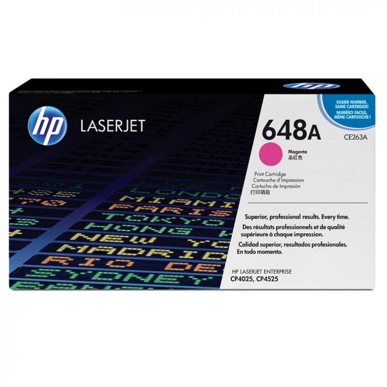 惠普（HP） CE263A 648A 原装硒鼓 11000页 （单位：支） 适用LaserJet CP425/CP4525 品红色
