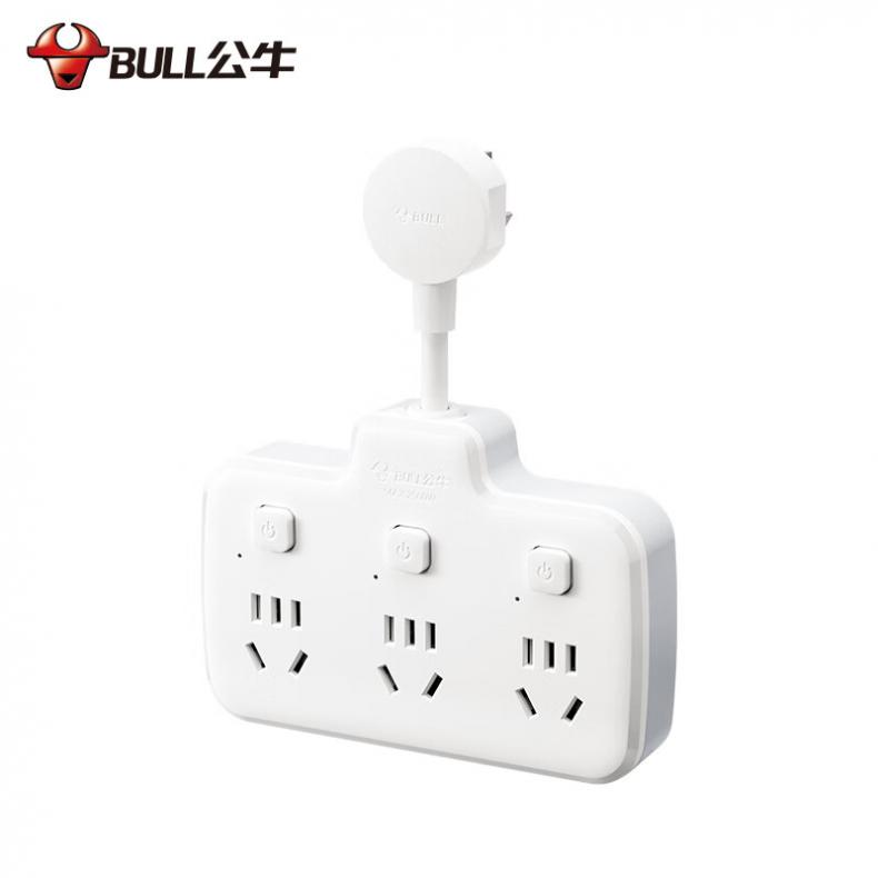 公牛（BULL） GN-97333 品字形一转六插座 6位分控 （单位：个）  