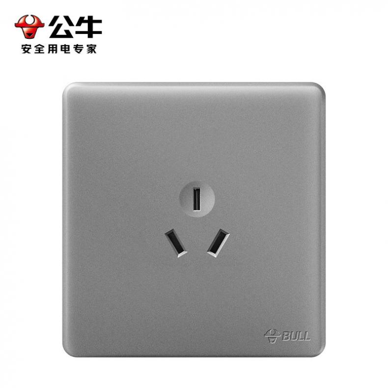 公牛（BULL） G28Z104S 86型插座面板 三孔16A（单位：个）