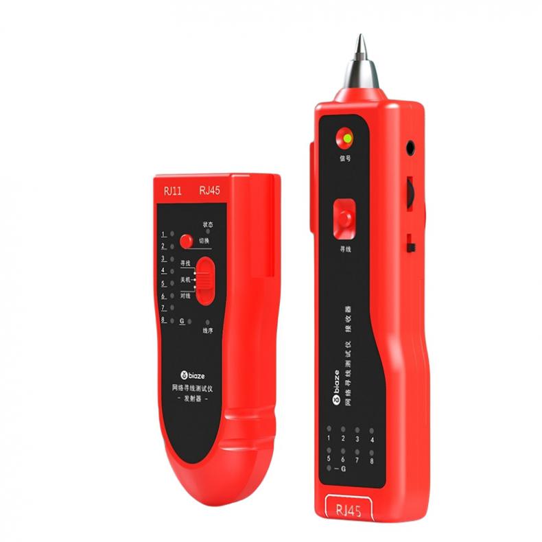 毕亚兹（BIAZE） GJ04 多用途通信网络查线器 60V （单位：个）  红色