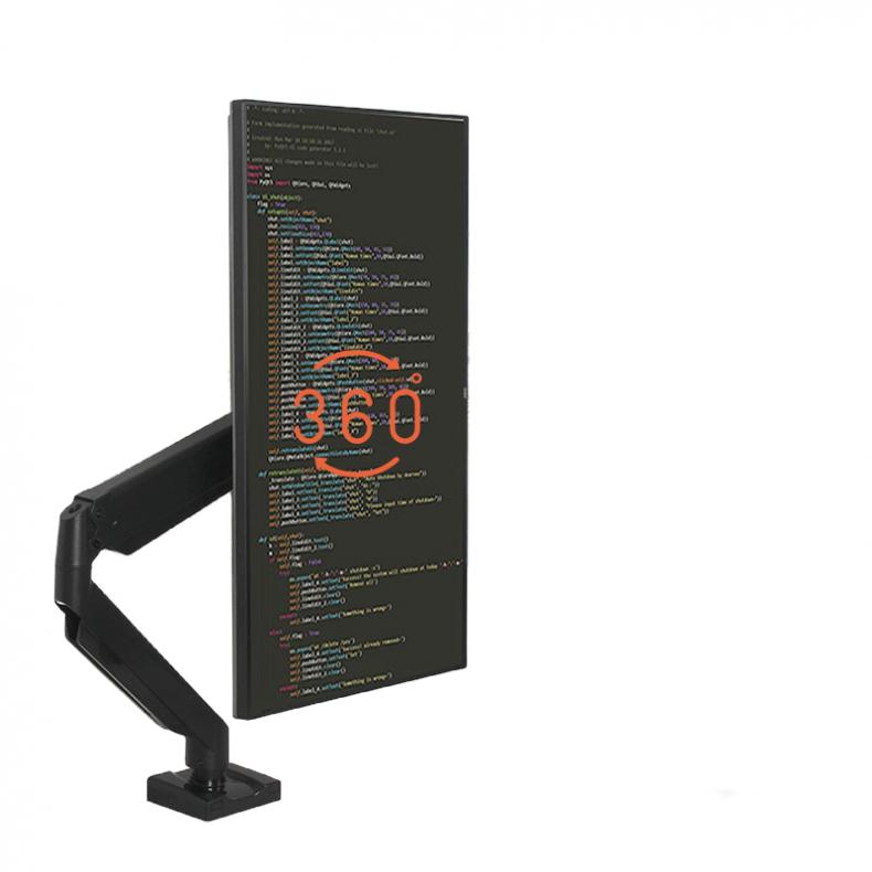 宜客莱（ECOLA） F70BK 铝合金显示器支架（单位：台） 黑色