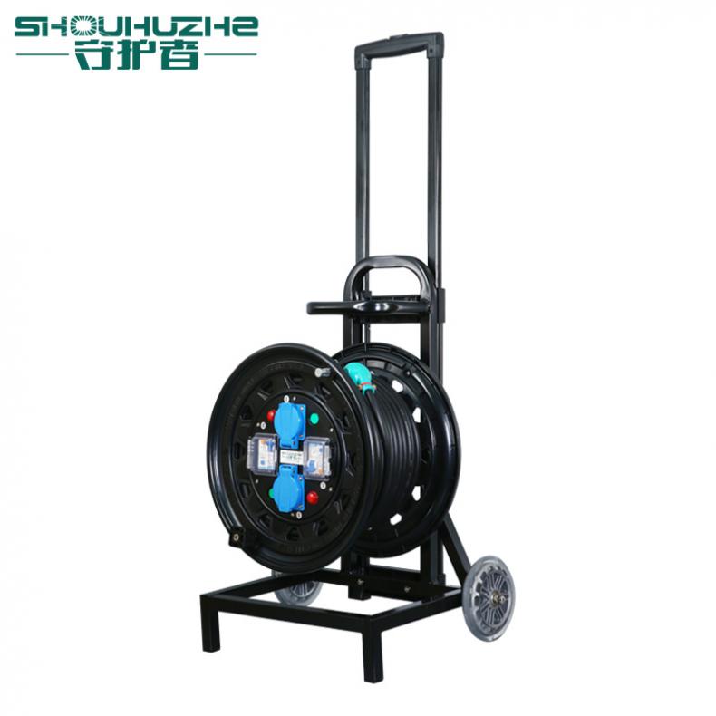 守护者（SHOUHUZHE） 2SC33010C5 移动电缆盘电源盘 220V~250V-3*1.5mm&sup2;*50米（单位：个） 2位10A5孔+2位漏电 黑色