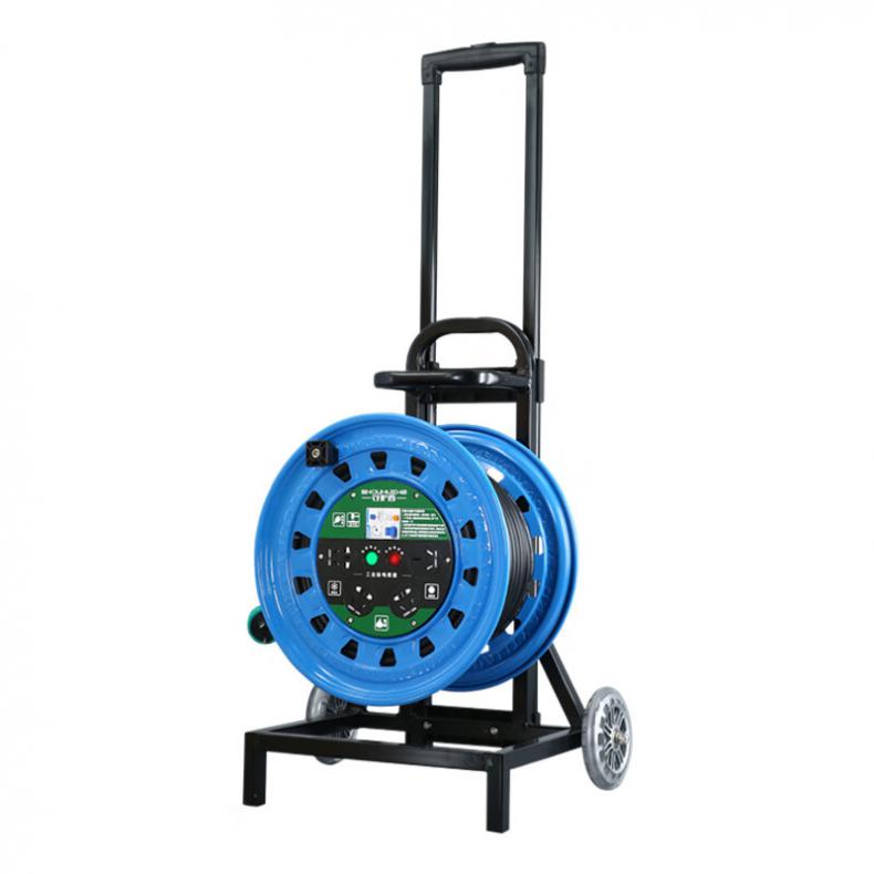 守护者（SHOUHUZHE） TC33010E3 移动电缆盘电源盘 220V~250V-3*4mm&sup2;*30米（单位：个） 3位10A5孔+1位16A3孔 蓝色