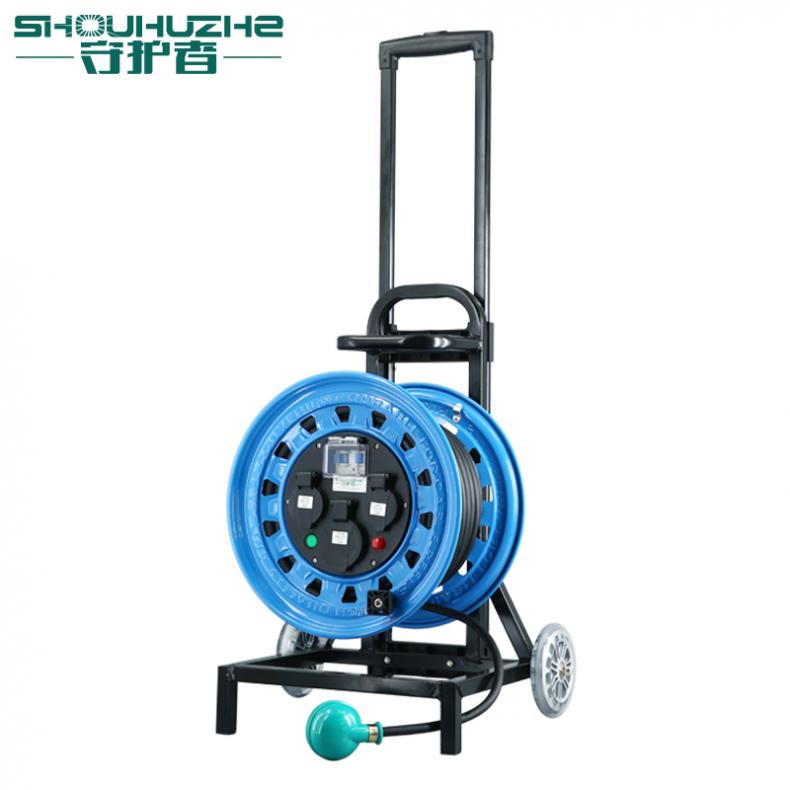 守护者（SHOUHUZHE） TC33025G3 移动电缆盘电源盘 380V~400V-3*2.5mm²+1*1.5mm²*30米（单位：个） 1位25A4孔+1位16A四孔+1位10A5孔 蓝色