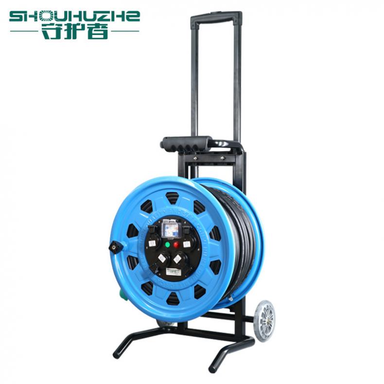守护者（SHOUHUZHE） TC39016C10 移动电缆盘电源盘 220V~250V-3*1.5mm²*100米（单位：个） 3位10A5孔+1位16A3孔 蓝色
