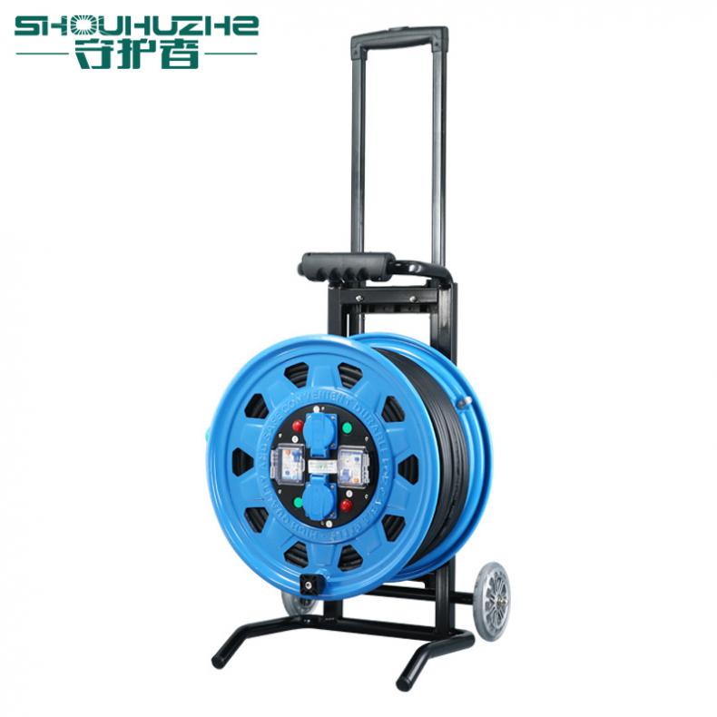 守护者（SHOUHUZHE） 2TC39010E5 移动电缆盘电源盘 220V~250V-3*4mm²*50米（单位：个） 2位10A5孔+2位漏电 蓝色