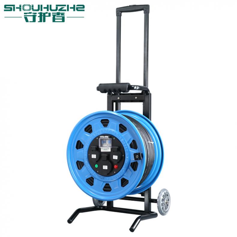 守护者（SHOUHUZHE） TC39025G5 移动电缆盘电源盘 380V~400V-3*2.5mm²+1*1.5mm²*50米（单位：个） 1位25A4孔+1位16A四孔+1位10A5孔 蓝色