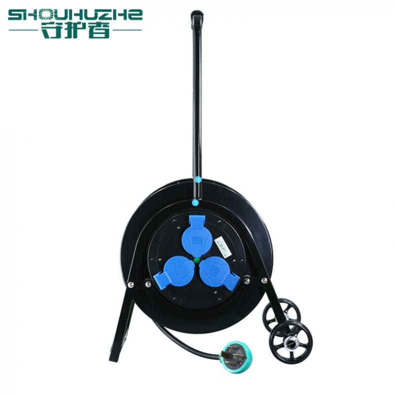 守护者（SHOUHUZHE） SL35025G3 移动电缆盘电源盘 380V~400V-3*2.5mm²+1*1.5mm²*30米（单位：个） 1位25A4孔+2位16A四孔 黑色