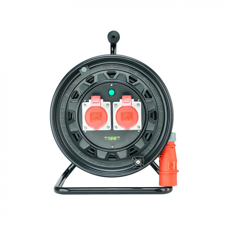 守护者（SHOUHUZHE） 4SG330164G5 移动电缆盘电源盘 380V~400V-3*2.5mm²+1*1.5mm²*50米（单位：个） 2位16A4孔三火一零 黑色