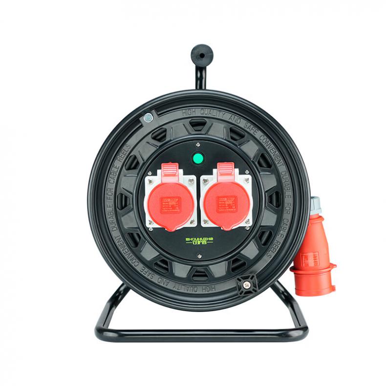 守护者（SHOUHUZHE） 4SG330165N3 移动电缆盘电源盘 380V~400V-3*2.5mm²+2*1.5mm²*30米（单位：个） 2位16A5孔 黑色