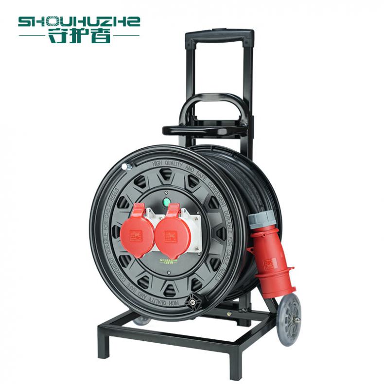 守护者（SHOUHUZHE） 4SCG365325M3 移动电缆盘电源盘 380V~400V-3*6mm²+2*4mm²*30米（单位：个） 2位32A5孔 黑色