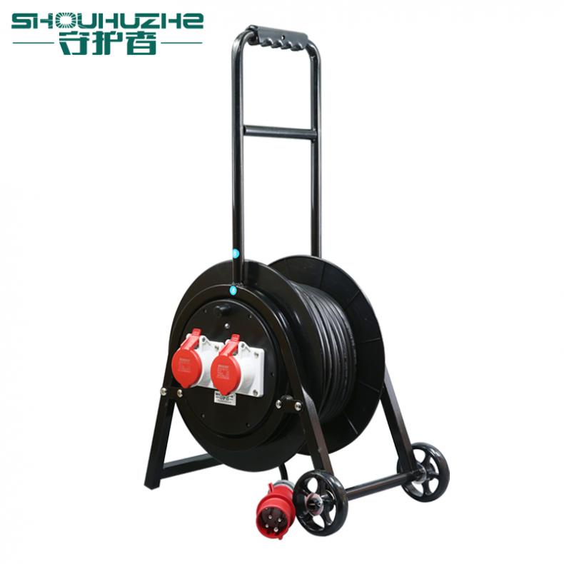 守护者（SHOUHUZHE） 4SLG350164G3 移动电缆盘电源盘 380V~400V-3*2.5mm²+1*1.5mm²*30米（单位：个） 2位16A4孔 黑色