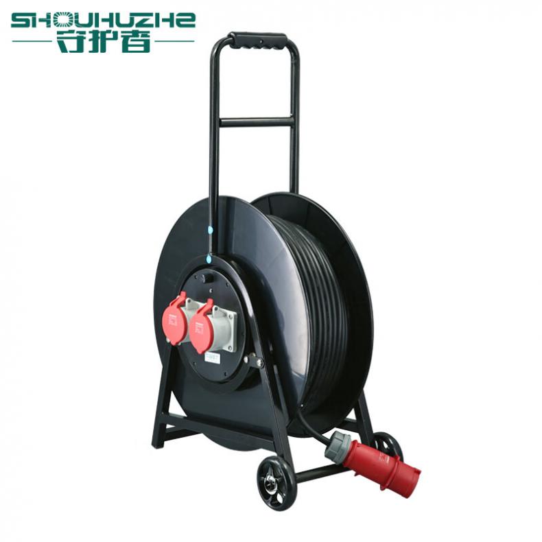 守护者（SHOUHUZHE） 4SLG500324H5 移动电缆盘电源盘 380V~400V-3*4mm²+1*2.5mm²*50米（单位：个） 2位32A4孔 黑色