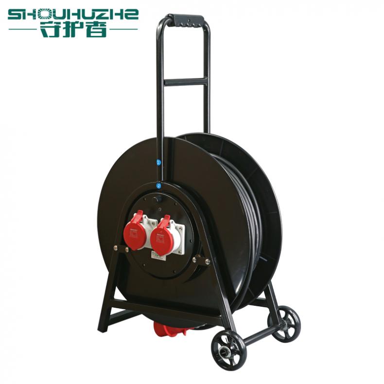 守护者（SHOUHUZHE） 4SLG500165N10 移动电缆盘电源盘 380V~400V-3*2.5mm²+2*1.5mm²*100米（单位：个） 2位16A5孔 黑色