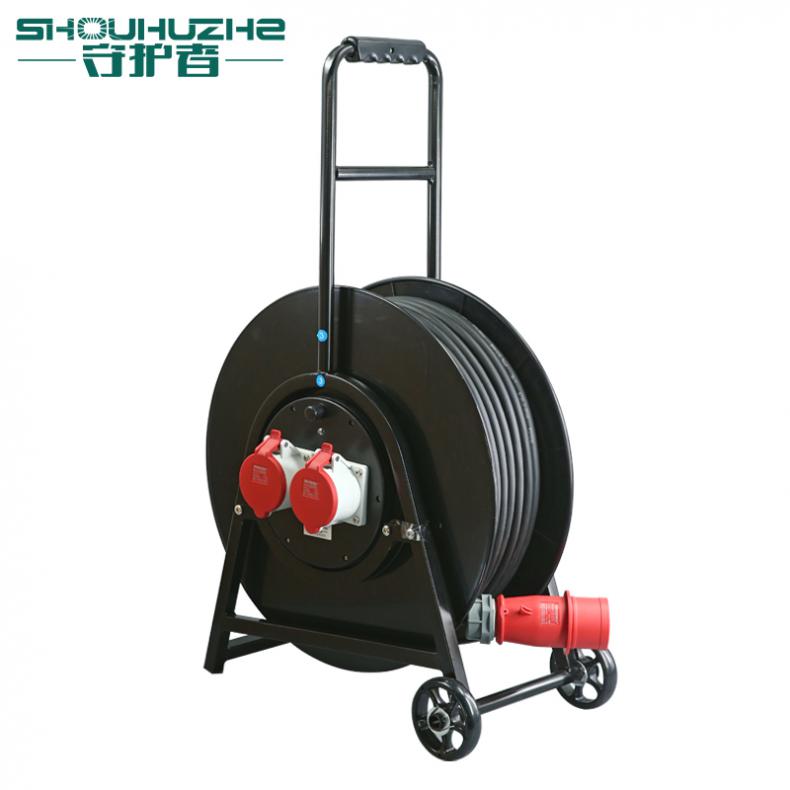 守护者（SHOUHUZHE） 4SLG500325J5 移动电缆盘电源盘 380V~400V-3*4mm²+2*2.5mm²*50米（单位：个） 2位32A5孔 黑色