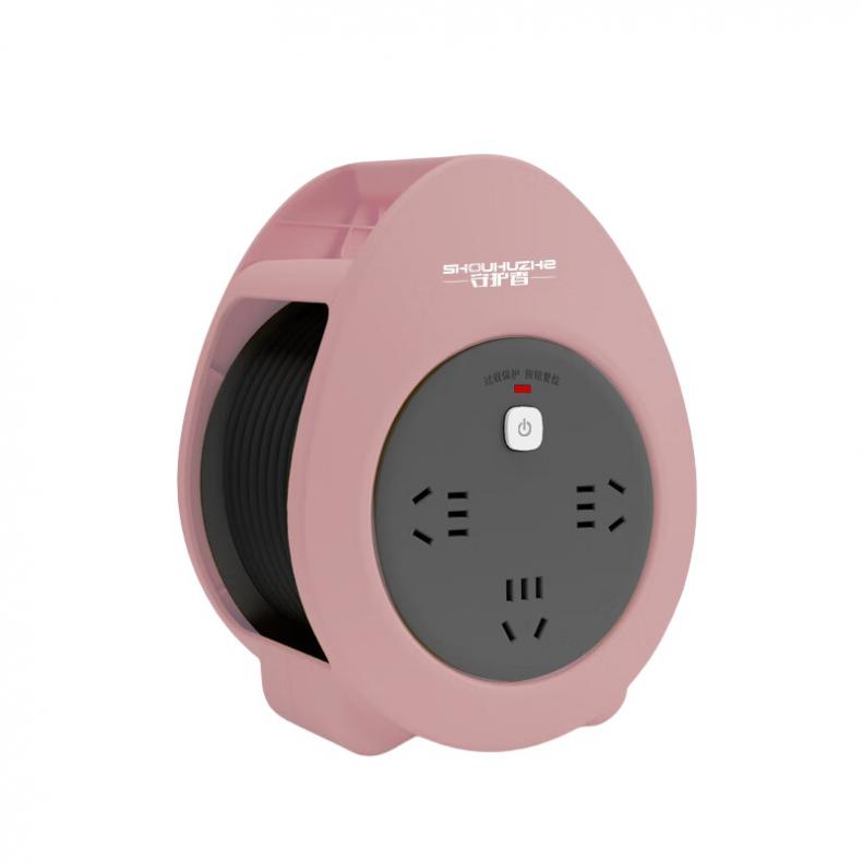 守护者（SHOUHUZHE） MN601 移动电缆盘电源盘 220V-3*1平方5米（单位：个） 3位10A5孔 颜色随机