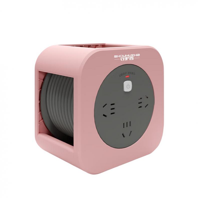 守护者（SHOUHUZHE) MN802 移动电缆盘电源盘 220V-3*1平方10米（单位：个） 3位10A5孔 颜色随机