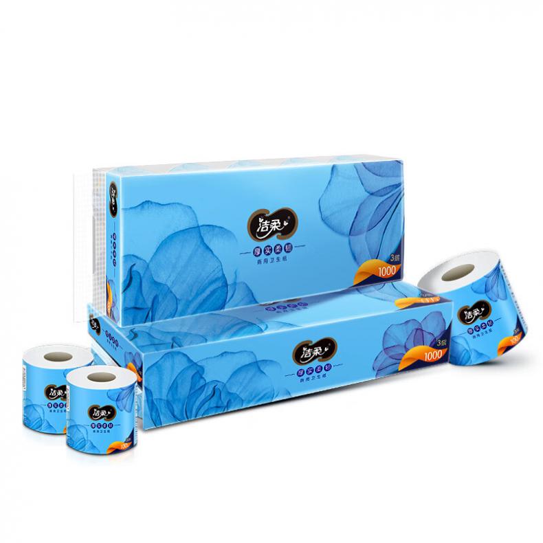 洁柔（C&S） JJ154-10A 有芯小卷纸 3层 10卷/提 6提/箱（单位：箱）