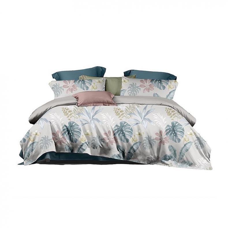 梦洁家纺 1010189080 纯棉印花四件套 心雅 被套200*230cm+床单230*235cm+枕套50*70cm*2 （单位：套）