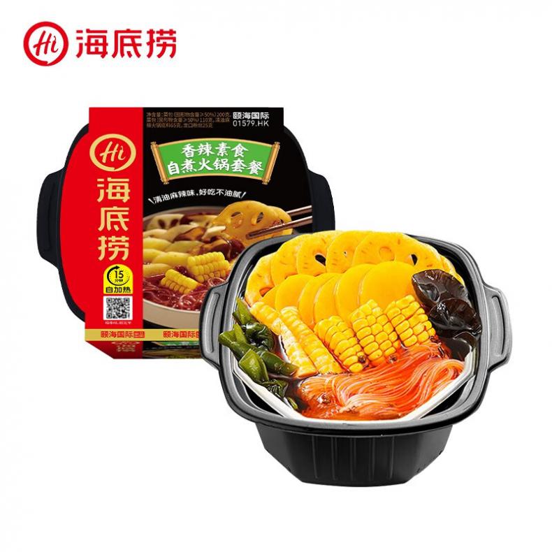 海底捞 香辣素食 自热火锅 400g/盒 3盒/组（单位：份）