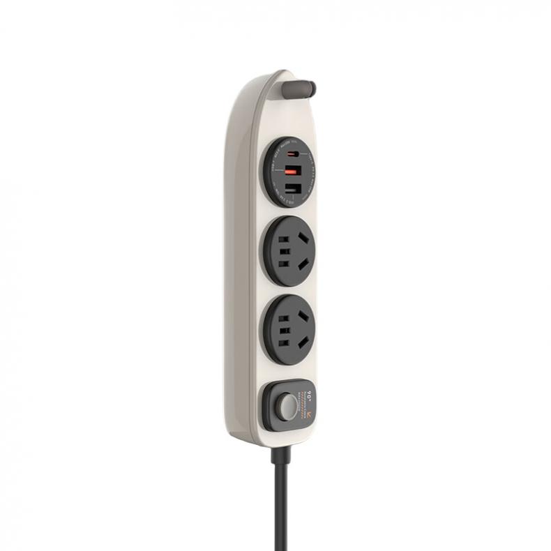 IDMIX S02 延长线排插 1.8米（单位：个） 复古白