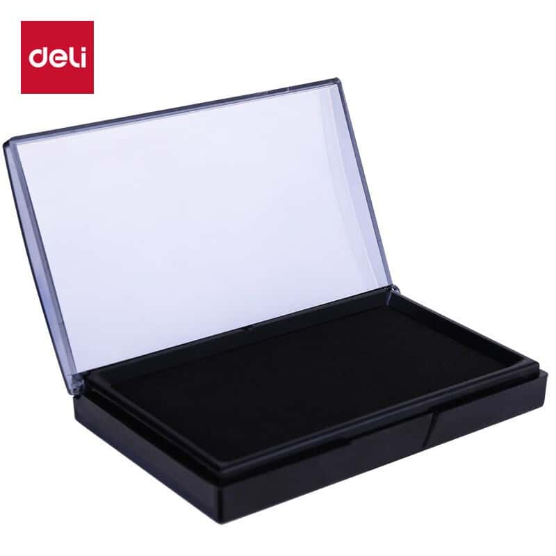 得力（deli） 9864 快干印台 长方型 油性 （单位：个） 黑色
