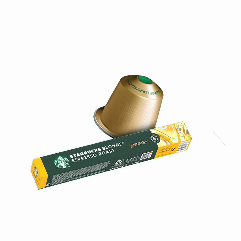 星巴克（Starbucks） 轻度烘焙 胶囊咖啡 10粒装 （单位：条） 适配Nespresso胶囊机 