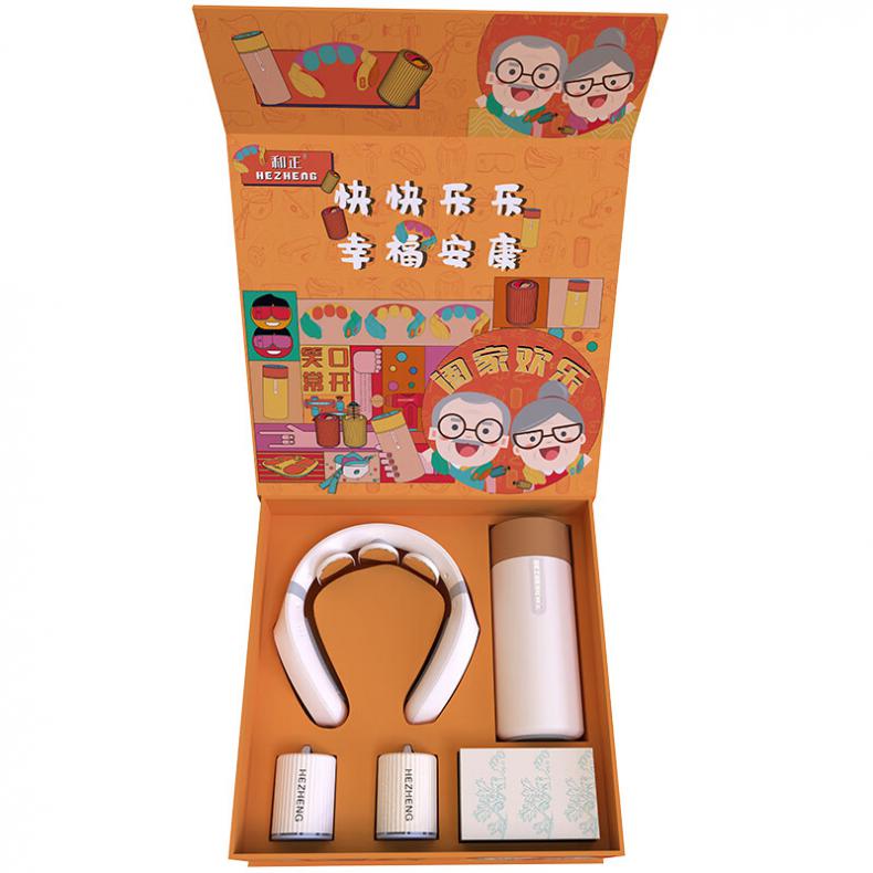 和正（Hezheng） HZ-LOVE-3 爱心礼盒 颈椎按摩器+智能温显杯+艾灸罐*2 （单位：盒）  