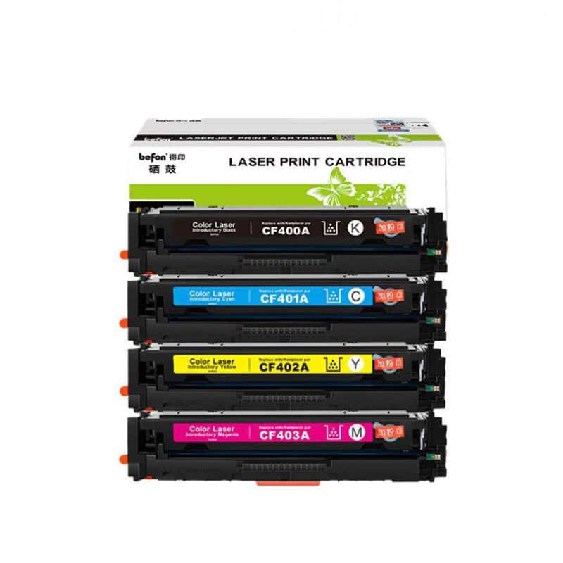 得印（befon） CF400A 硒鼓四色套装 5700页（单位：套） 适用惠普HPColor LaserJet Pro M252n/M252dn/M252dw M252