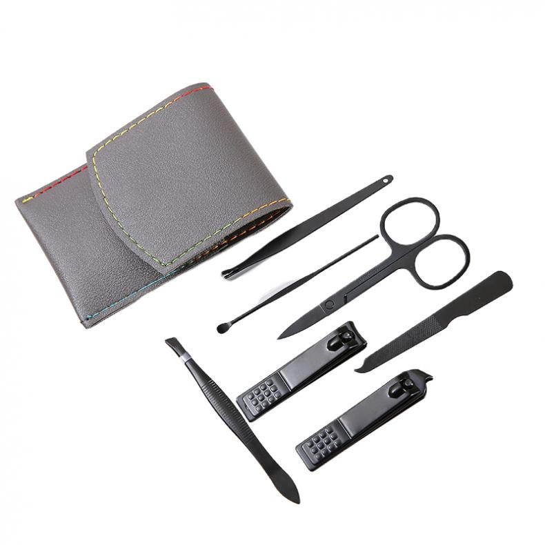 惠寻 100033627249 指甲钳套装 7件套（单位：套） 皮套颜色随机