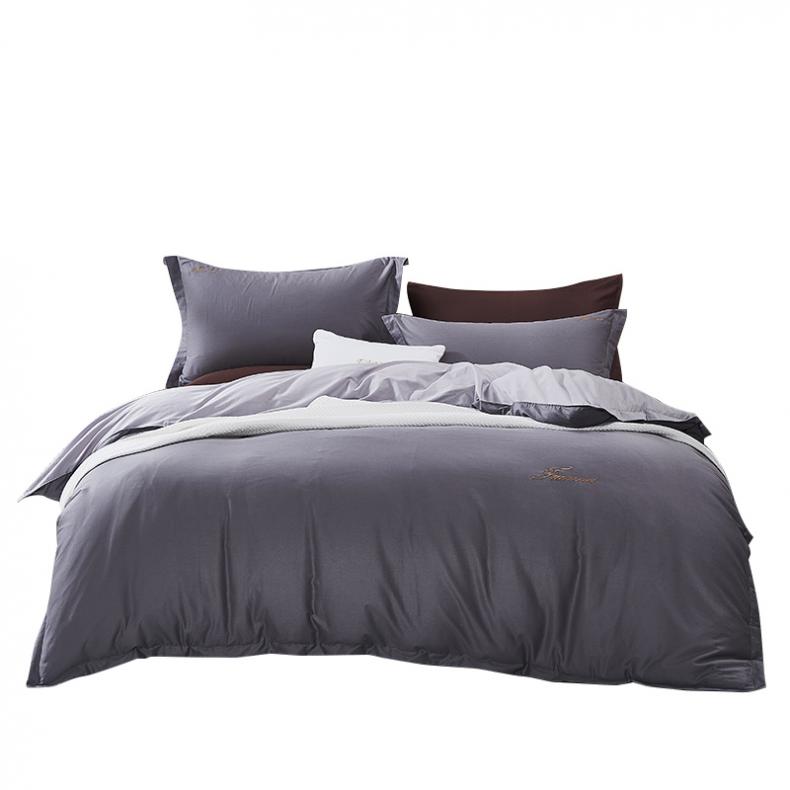 富安娜（FUANNA） 伯爵&middot;印象 纯棉40支斜纹提华纯棉四件套 203*229cm（单位：套） 天地盖礼盒 灰色