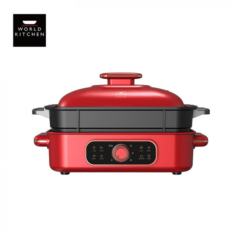 WORLD KITCHEN WK-HMCP-B/KZ 多功能料理锅 4.5L（单位：台） 红色