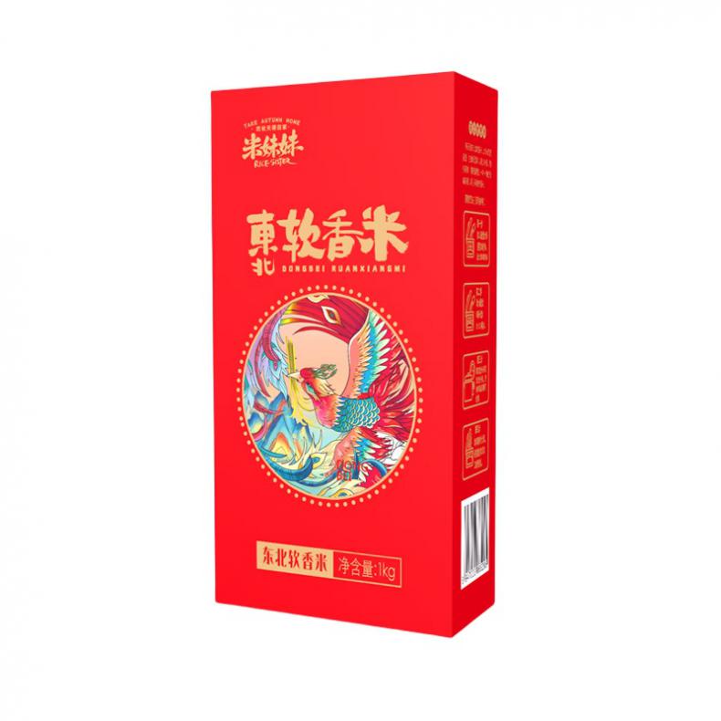 米妹妹（MIMEIMEI） 东北 软香米 1kg （单位：盒） 真空包装 