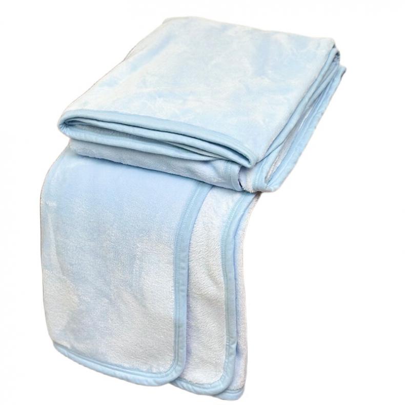 水星家纺 127452 DH蓝波湾法兰绒毯 180*200cm（单位：条） 蓝色